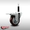 Service Caster 3.5'' SS Maroon Poly Swivel 3/4'' Expanding Stem Caster Total Lock Brake SCC-SSEXTTL20S3514-PPUB-MRN-34 - alternate 2